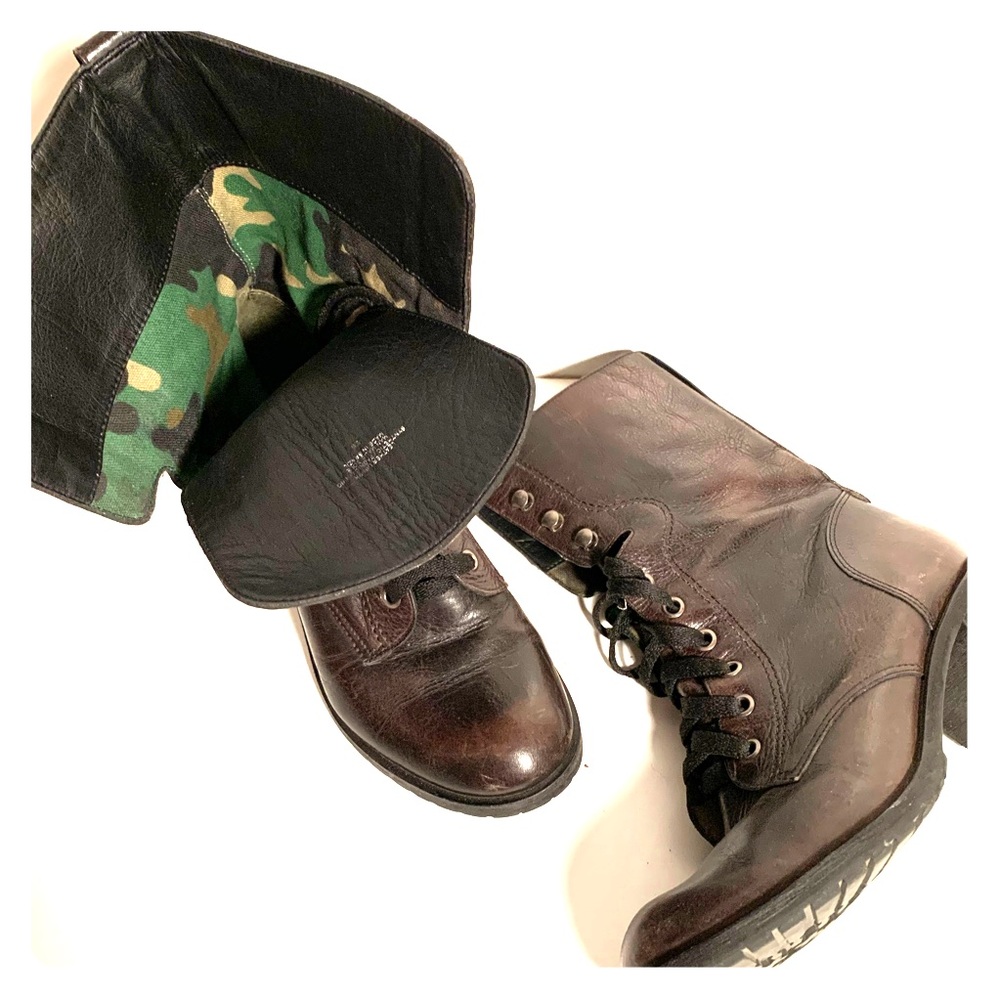 Gianni bini brown combat boots